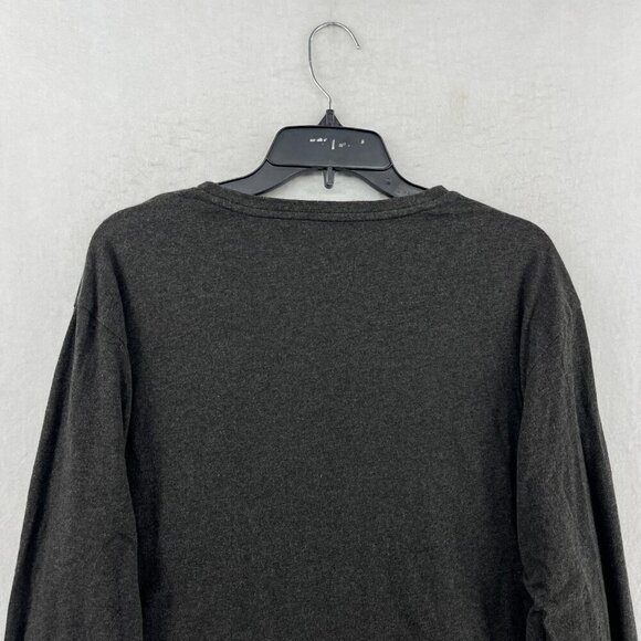 Polo Ralph Lauren Sweater Mens L Gray Long Sleeve V-Neck Pullover Casual Preppy - Picture 8 of 12